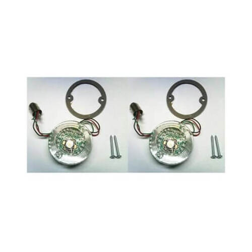 Scott Drake Classic Backup Lights, LED, Clear Lenses, For Ford, Pair