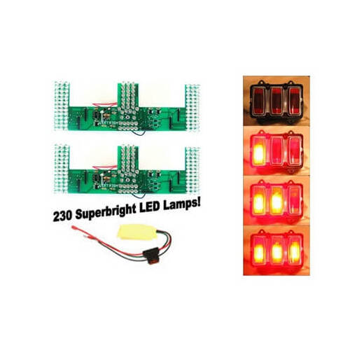 Scott Drake Classic Sequential Tail Lights, LED, For Ford, Kit