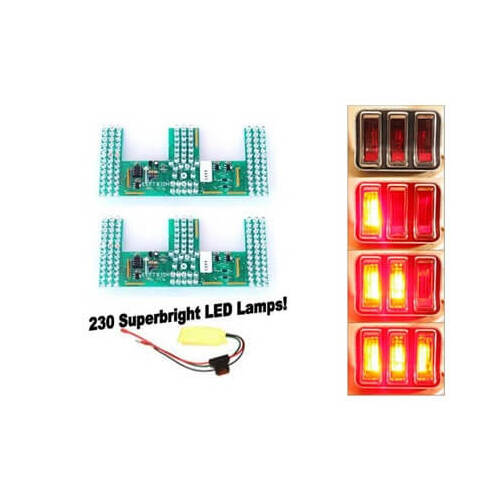 Scott Drake Classic Sequential Tail Lights, LED, For Ford, Kit