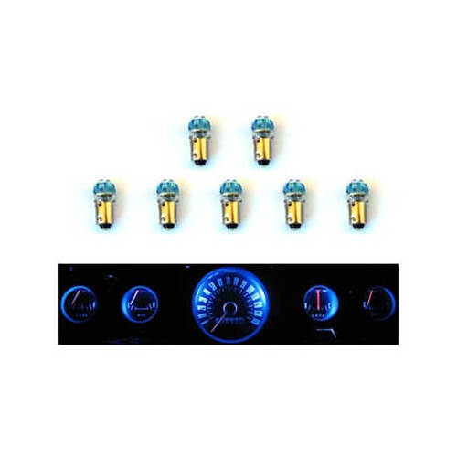 Scott Drake Classic Light Bulbs, Instrument Panel LED Lights, Blue, For Ford, Set of 5