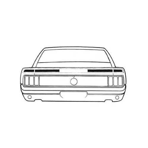 Scott Drake Classic Body Decal, 1970 For Ford Mustang Mach 1, Black, Kit
