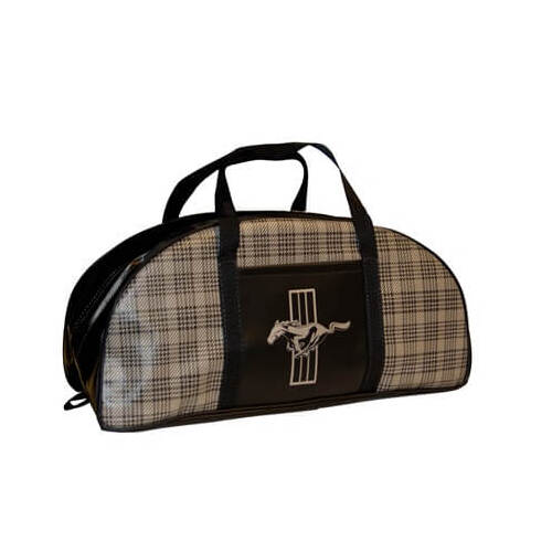 Scott Drake Classic Tote Bag, Duffle, For Ford Mustang Logo, Large, Plaid, Each