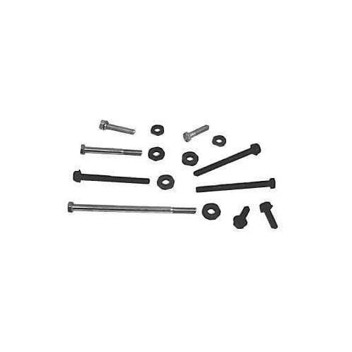 Scott Drake Classic Water Pump Bolts, External Hex, Steel, Black Oxide/Zinc Plated, For Ford, 289, without A/C, Kit