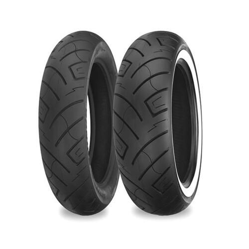 SHINKO Tyre, Motorcycle Tyre Front, SR 777 Cruiser, 120/90-17, White Wall, Each