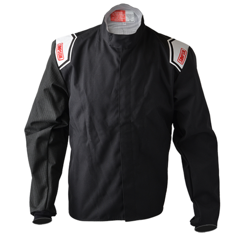 Simpson Racing Apex Kart Racing Jacket, Black/Black - Small