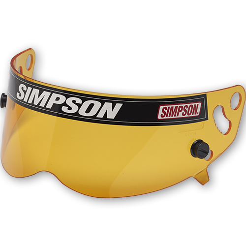 Simpson Racing Helmet Shields 1022-17 Helmet Accessories, XBANDIT, DIAMONDBACK AND RX MODELS SHIELD- HI-RESOL AMBER