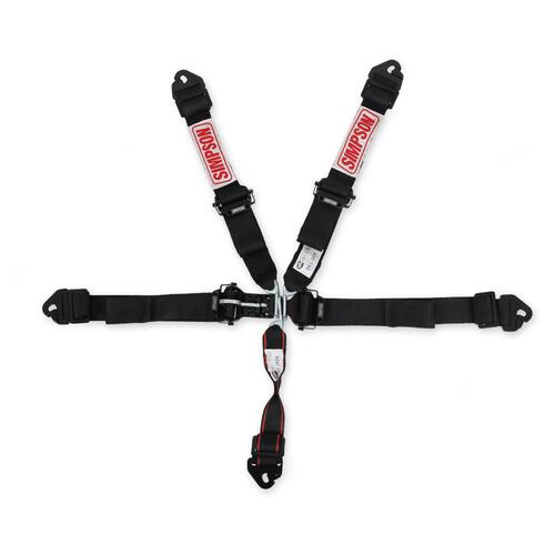 Simpson Racing Simpson Latch & Link SFI Harness 2" Double Pull Down SFI 16.1, 5-Point, Clip in