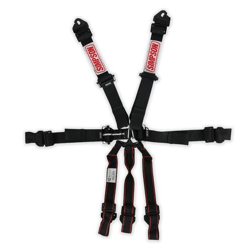 Simpson Racing Simpson Latch & Link Harness 2" Double Pull Down SFI 16.1, 7-Point, Clip in