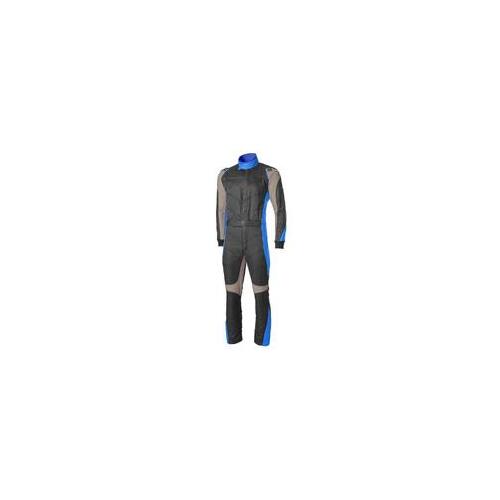 Simpson Racing G Six 0 Racing Suit Small Black/Blue/Grey