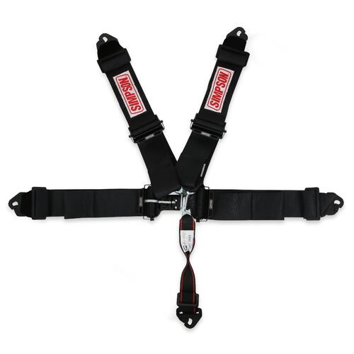 Simpson Racing Simpson Latch & Link Harness 3" Double Pull Down SFI 16.1, 5-Point, Clip in
