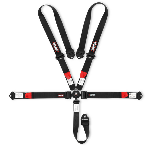 Simpson Racing CAMFX 5-Point 2x2" Harness, Black, SFI 16.1, Bolt in, Each