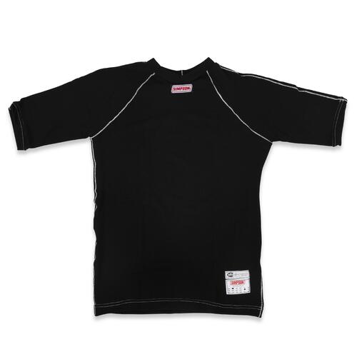Simpson Racing Underwear, Simpson Compression Fit S/S Top Small Black
