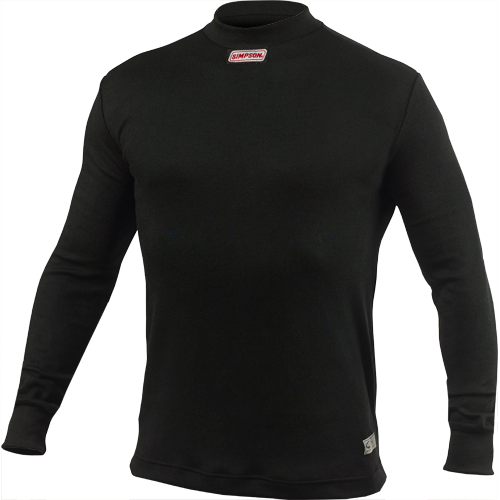 Simpson CarbonX Underwear Shirts 20600L Underwear, Shirt, Long Sleeve, CarbonX, Black, Men's Large, Each