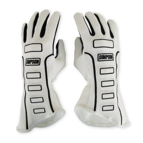 Simpson Racing Competitor Glove-Small-White