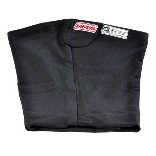 Simpson Racing Helmet Skirt, Outer, SFI 3.3/5, Nomex, Black, Large Face Opening, Each