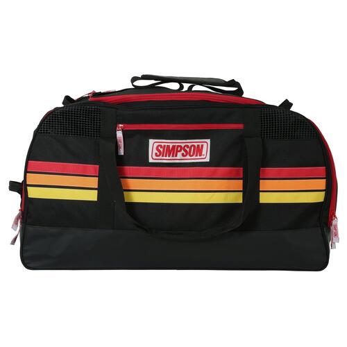 Simpson Racing Speedway Bag '26, Racing Stripes Throwback, 78L Capacity, Black/Charcoal, Each