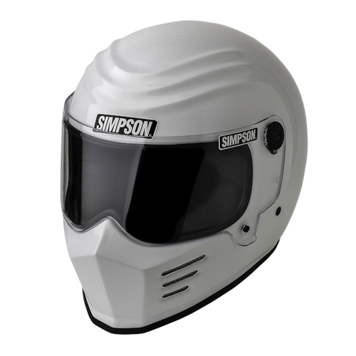 Simpson Racing Outlaw Bandit Motorcycle Helmet,
Large - White