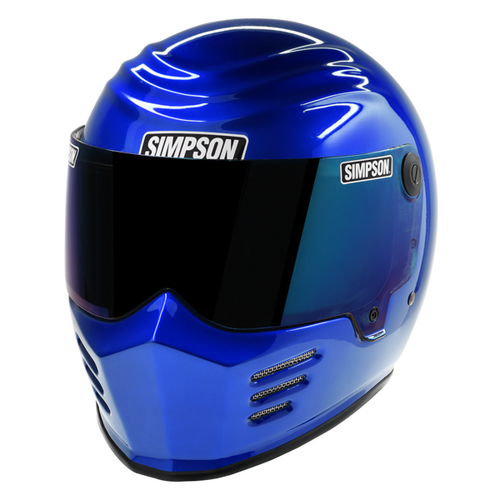  Simpson Racing Outlaw Bandit Motorcycle Helmet,
Large - Rayleigh Blue