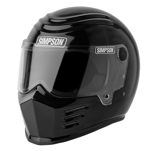 Simpson Racing Outlaw Bandit Motorcycle Helmet, Medium - Black