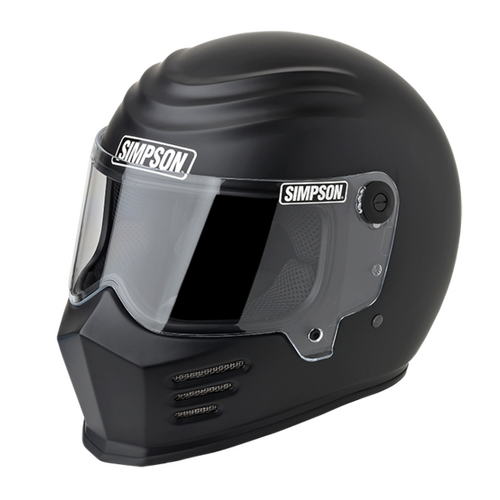 Simpson Racing Outlaw Bandit Motorcycle Helmet,
Small - Matte Black