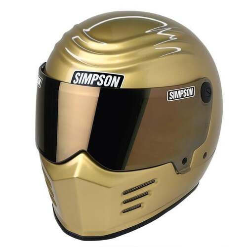 Simpson Racing Outlaw Bandit Motorcycle Helmet,
1X Large - 24K Gold