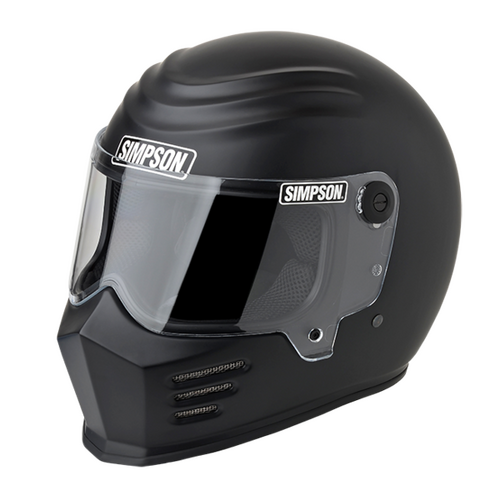 Simpson Racing Outlaw Bandit Motorcycle Helmet, 2X Large - Matte Black