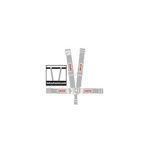 Simpson Latch & Link Driver Restraint Systems 29064P
Harness, Complete, Latch, Individual-Type, Wraparound, Roll Bar Mount, Platinum, Each