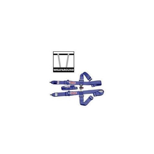 Simpson 5 Point Lever Camlock Harness, Individual-Type, Wrap Around, Pull Down, Blue