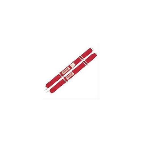 Simpson Shoulder Harnesses 30010R Harness, Shoulder Belt, Latch Style, Individual, Pull Down, Red, 48 in. Length, Floor/Roll Bar Mount, Pair