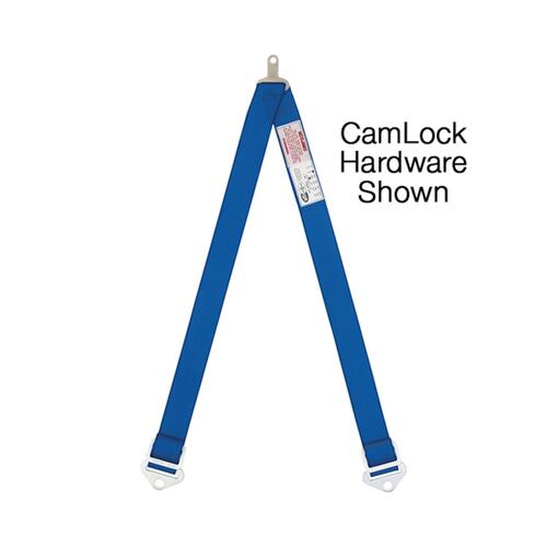 Simpson Racing Safety Harness, Anti-Submarine Belts, Latch & Link, Dual Anti Sub Belt, Red