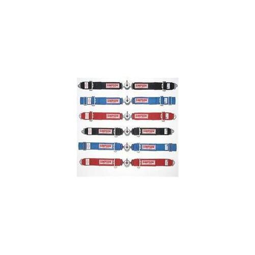 Simpson Racing Racing Harnesses 32002BL CAMLOCK LAP BELT 62" WRAP AROUND, BLUE
