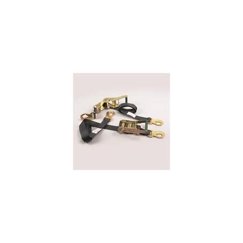 Simpson Ratchet Tie-Downs, Ratchet Strap, 2 in. x 8 ft, Black, Pair