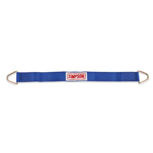 Simpson Racing Tow Strap, Junkyard Dog Axle Strap, Blue