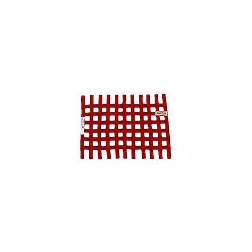 Simpson Racing Standard Stock Car Window Nets, Red, Nylon, Ribbon, Rectangle, 24 in. x 18 in, Each