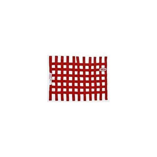 Simpson Racing Standard Stock Car Window Nets, Red, Nylon, Ribbon, Square, 24 in. x 24 in, Each