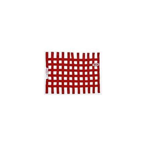 Simpson Racing Standard Stock Car Window Nets, Red, Nylon, Ribbon, Square, 24 in. x 24 in., Each