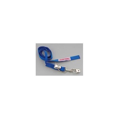 Simpson Helmet Restraints 36007BL Helmet Restraint, Blue, Polyester, Each