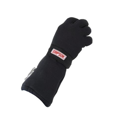Simpson Racing Holeshot-22 Drag Glove Medium, SFI 3.3/20 Rated, Black, Pair