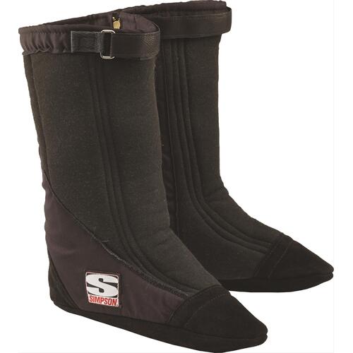 Simpson Racing SFI 20 Drag Racing Boot, Large, Large (10, 11 1/2 Foot Size), Black, Pair