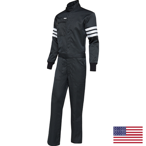 Simpson Racing Classic 1-Piece Racing Suit, 2-Layer, Black, Medium, SFI 3.2A/5, Each