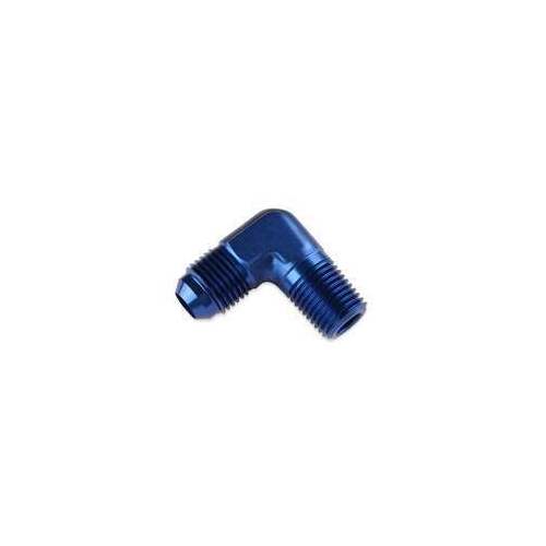 Simpson MR. GASKET 90 DEGREE -12 AN TO 3/4 INCH NPT ADAPTER - BLUE NPT to AN Flare Fitting - 6061 Aluminum Construction