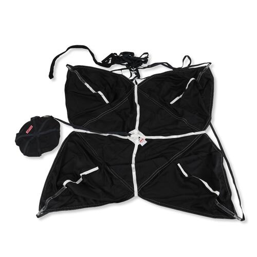 Simpson Racing 8' Air Boss Drag Chute, Air Boss Parachute, Black