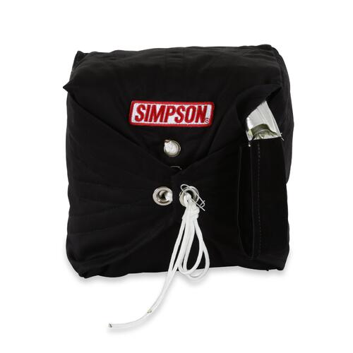 Simpson Racing Air Boss 10' Parachute W. 8 Kevlar Lines, Black