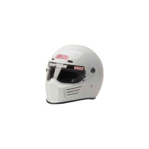 Simpson SA2020 Super Bandit Racing Helmet, Medium - White