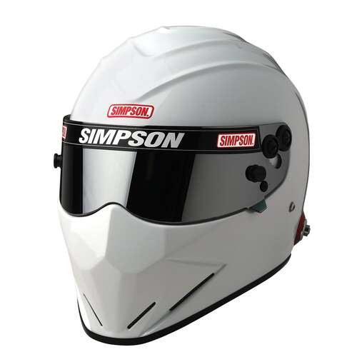 Simpson Racing SA2020 Diamondback Racing Helmet, 7.5 - White