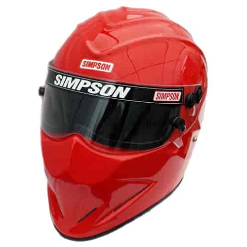 Simpson Racing SA2020 Diamondback Racing Helmet, 7.5 - Red