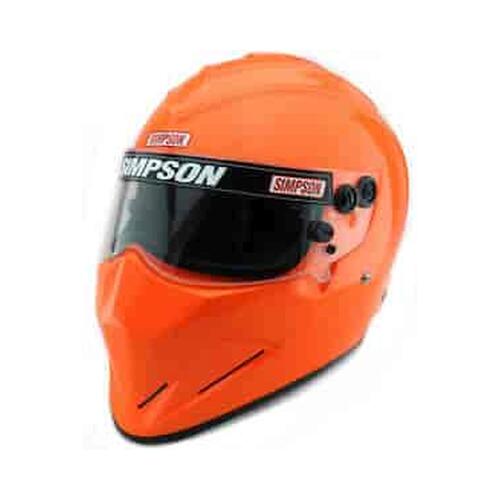 Simpson Racing SA2020 Diamondback Racing Helmet, 7 1/2, Safety Orange, Large, Each