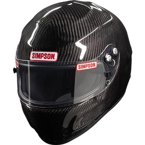 Simpson Devil Ray Carbon Fiber Helmet, Full Face, Gloss Carbon Fiber, Snell SA2020, Small, Each