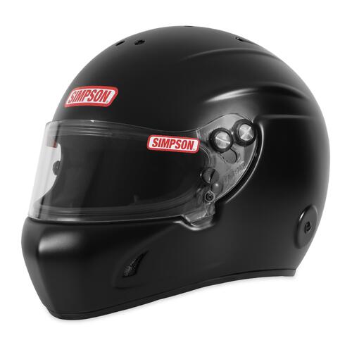 Simpson Racing Helmet, Devil Ray 3.0 2020 Xsml Matte Black, X-Small, Snell SA2020, Each