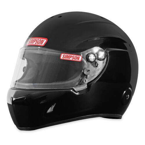 Simpson Racing Devil Ray 3.0 Helmet 2020 Black XL, X-Large, Snell SA2020, Each